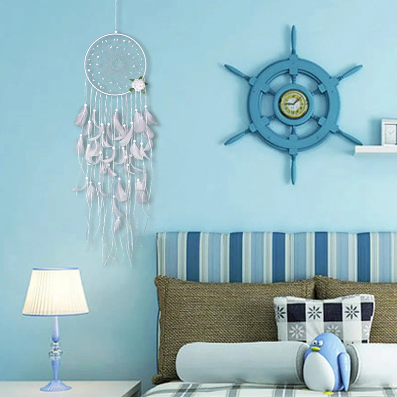 Wind Chime Net Dreamcatcher ремесла настенный автомобиль свадебное Рождественское украшение оконный орнамент светодиодный светильник подарок