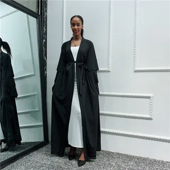 

Women Kaftan Dubai Caftan Islamic Clothing UAE Abaya Kimono Cardigan Turkish Muslim Hijab Dress Saudi Arabia African Dress