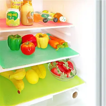 

1pcs Cuttable Fridge Mat Refrigerator Shelf Pads Antibacterial Mildew Moistureproof Pad Fashion Home Kitchen Table Fridge Mats