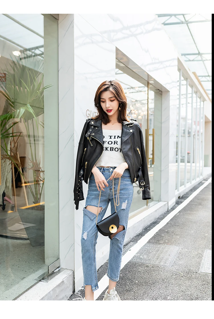 genuine sheepskin leather jacket for women (7)