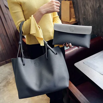 

Women Lady Composite Shoulder Bag Handbag Large Capacity PU Durable For Travel PR Sale