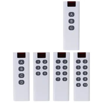 

433MHZ Universal Wireless Learning Code Digital Remote Controller Transmitter 3/4/6/8/10 Channels Buttons Keypad AK-7010TX
