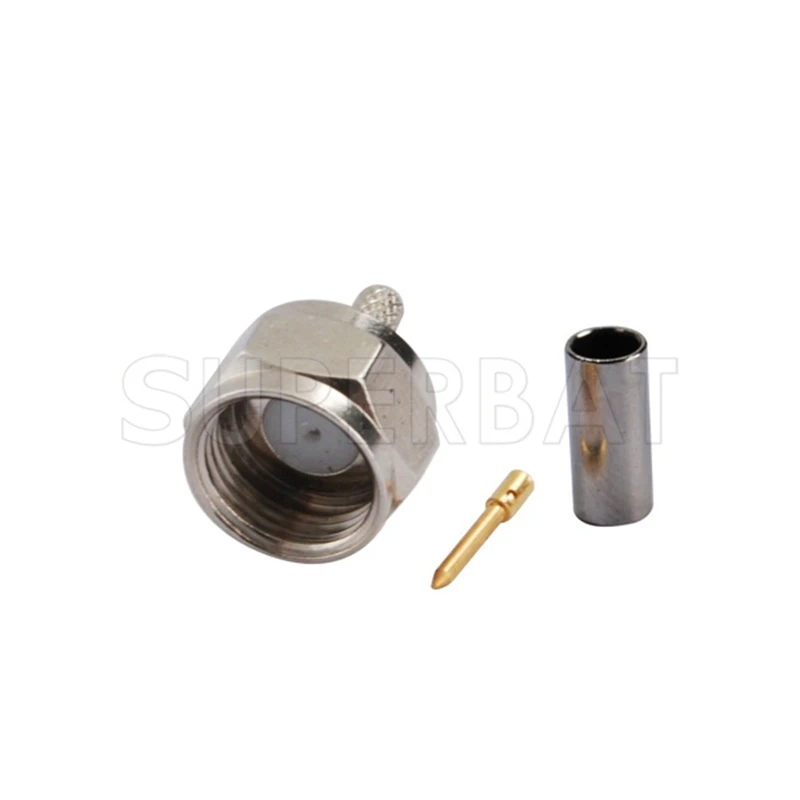 75 Ohm Male RF Coaxial Connectors for RG179 Cables