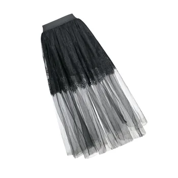 

2019 Skirt Faldas Mujer Moda Women Lolita Skirt Petticoat 2 Layered Tutu Skirts Tutu Crinoline Underskirt Winter Skirts