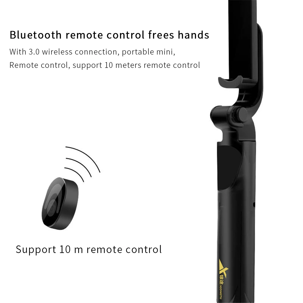 Штатив и вертикальная съемка 2 в 1 Bluetooth из нержавеющей стали селфи штативы-палки для IPhone для мобильного телефона samsung