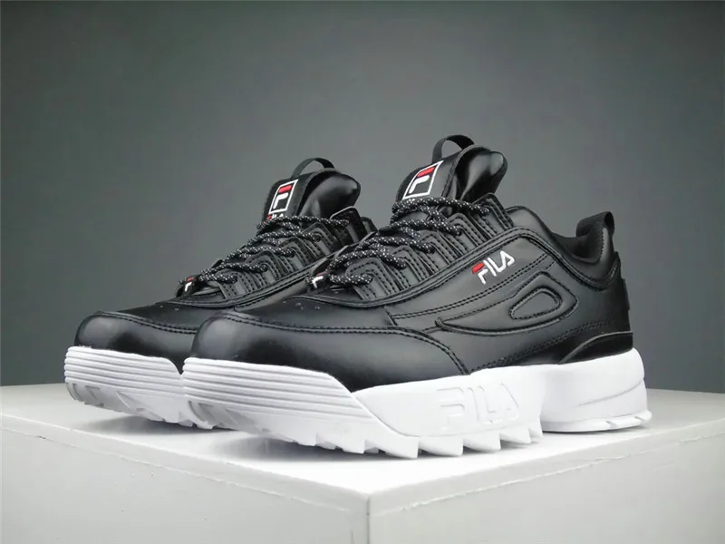 2019 летние детские кроссовки Fila Disruptor II женские премиум класса беговые черного и