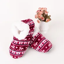 Helisopus/Новинка; теплые носки с рождественским оленем; одеяло для пола; домашние носки; мягкие Нескользящие модные зимние теплые носки; тапочки