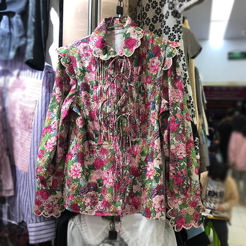 AELESEEN Runway Fashion Women Blouse High Quality