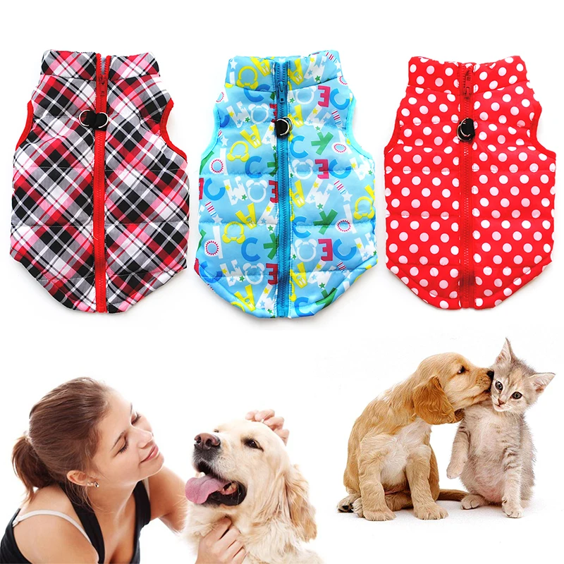 Куртки для собак теплая одежда маленьких ветрозащитная зимняя куртка мягкая
