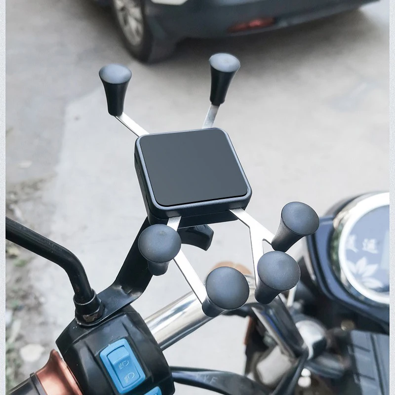 phone holder for car 6 Claw Bike Mobile Phone Holder Handlebar Motorcycle Rear View Mirror Phone Stand Accessories Moto Bicycle Phone Holder GPS Clip iphone holder for car