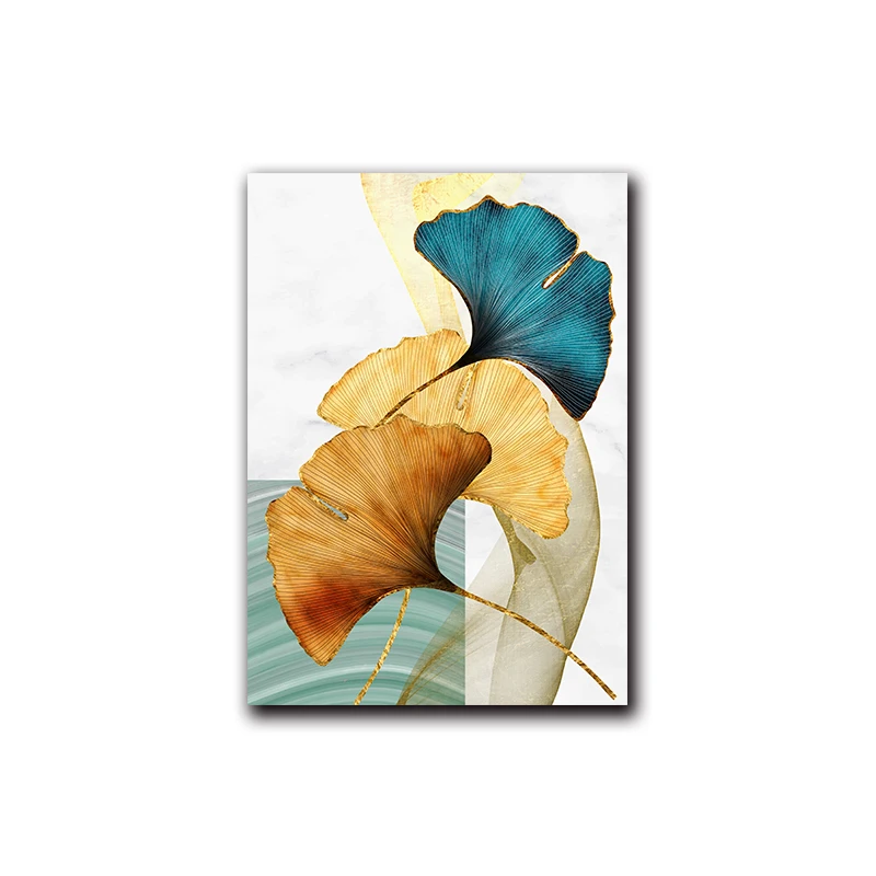 Blue-Green-Yellow-Gold-Plant-Leaf-Abstract-Poster-Nordic-Canvas-Print-Wall-Art-Painting-Modern-Picture (6)