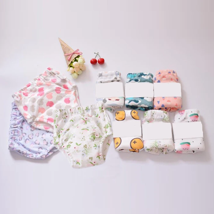 

Baby Potty Toilet Training Pants Nappies Cute Cartoon Boys Girls Underwear for Toddler Cotton Panties Reusable Diapers Cover