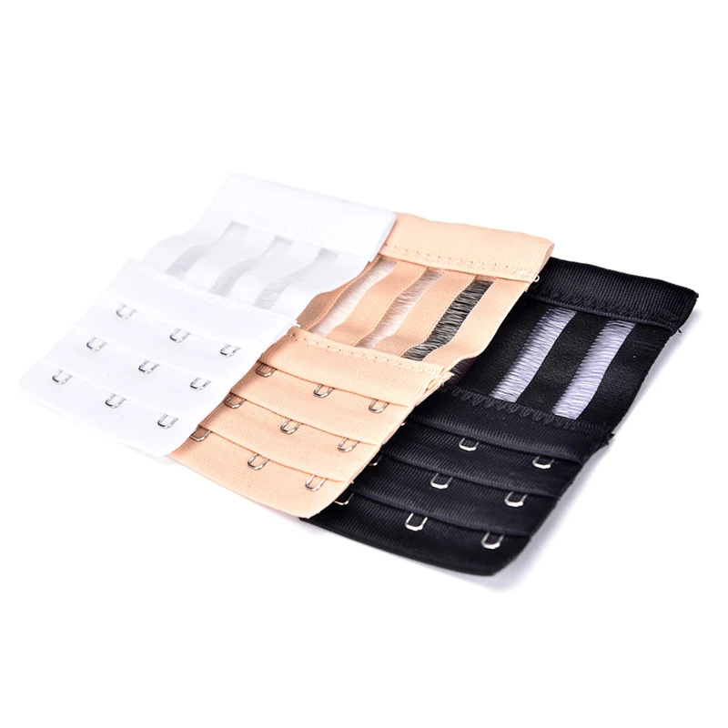 

Ladies Useful Bra Extenders Strap Extension 3 Hooks 3 Rows Adjustable Belt Buckle Multi Color Available 1Pc