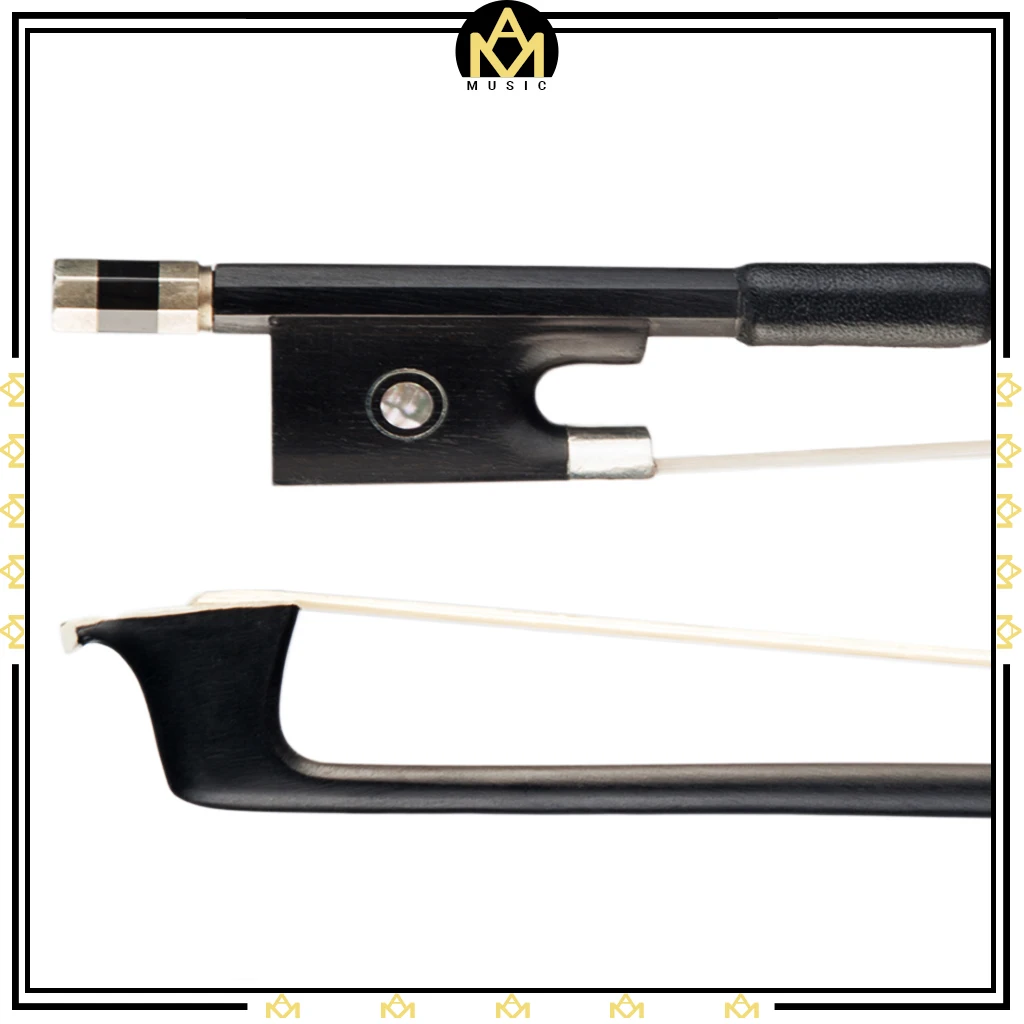 Durable 4/4 Violin Bow Carbon Fiber W/ Ebony Frog For Size Beginners &amp Students Accessories | Спорт и развлечения