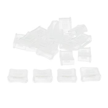 

20pcs Referee Whistle Cover 2*2.2cm Transparent Whistle Cushioned Mouth Grip Soccer Referee Whistle Protective Accessory