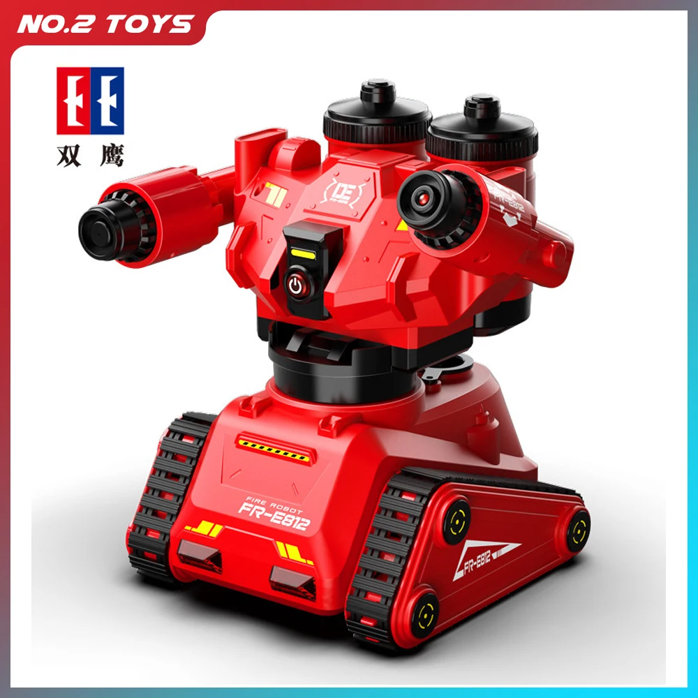 Double E E812-001 Rc Robot Mobile App Remote Control Intelligent Fire Fighting Smart Luminous Water Spray Toys for Boys | Игрушки и