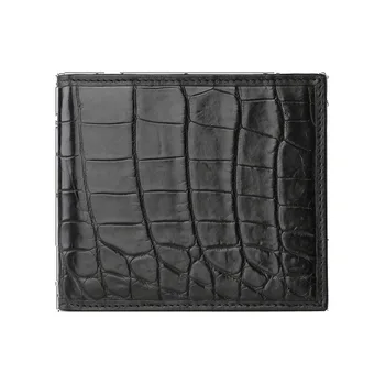 

New Design Crocodile Man Wallet Male Short Fund Genuine Leather Black Youth Thin Men's womens wallets and purses free shipping