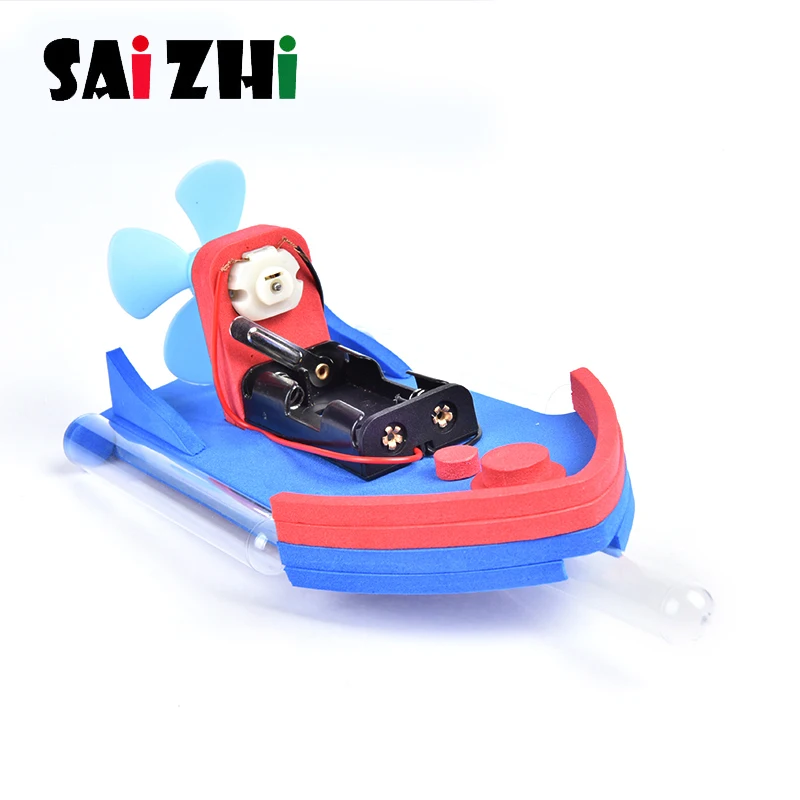 Saizhi Model Toy Diy Electric Motor High Speed Water Speedboat Developing Intelligent STEM Science Birthday Gift SZ3296 | Игрушки и