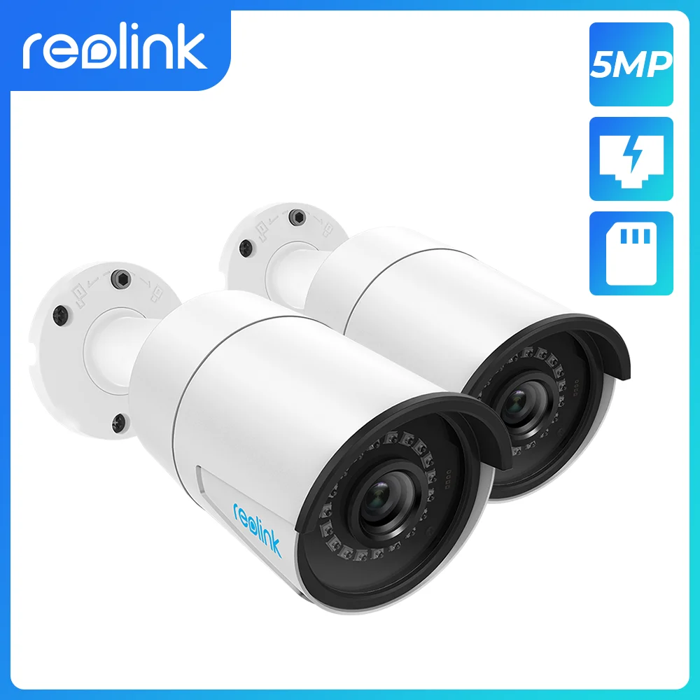 Reolink Poe Ip Camera 5mp Outdoor Sd Card Slot Night Vision Sd Card