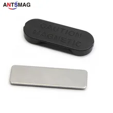 200 шт. магнитный для планки с фамилией удостоверение личности бейдж держатель супер сильный постоянный магнитный значок 32x12 мм