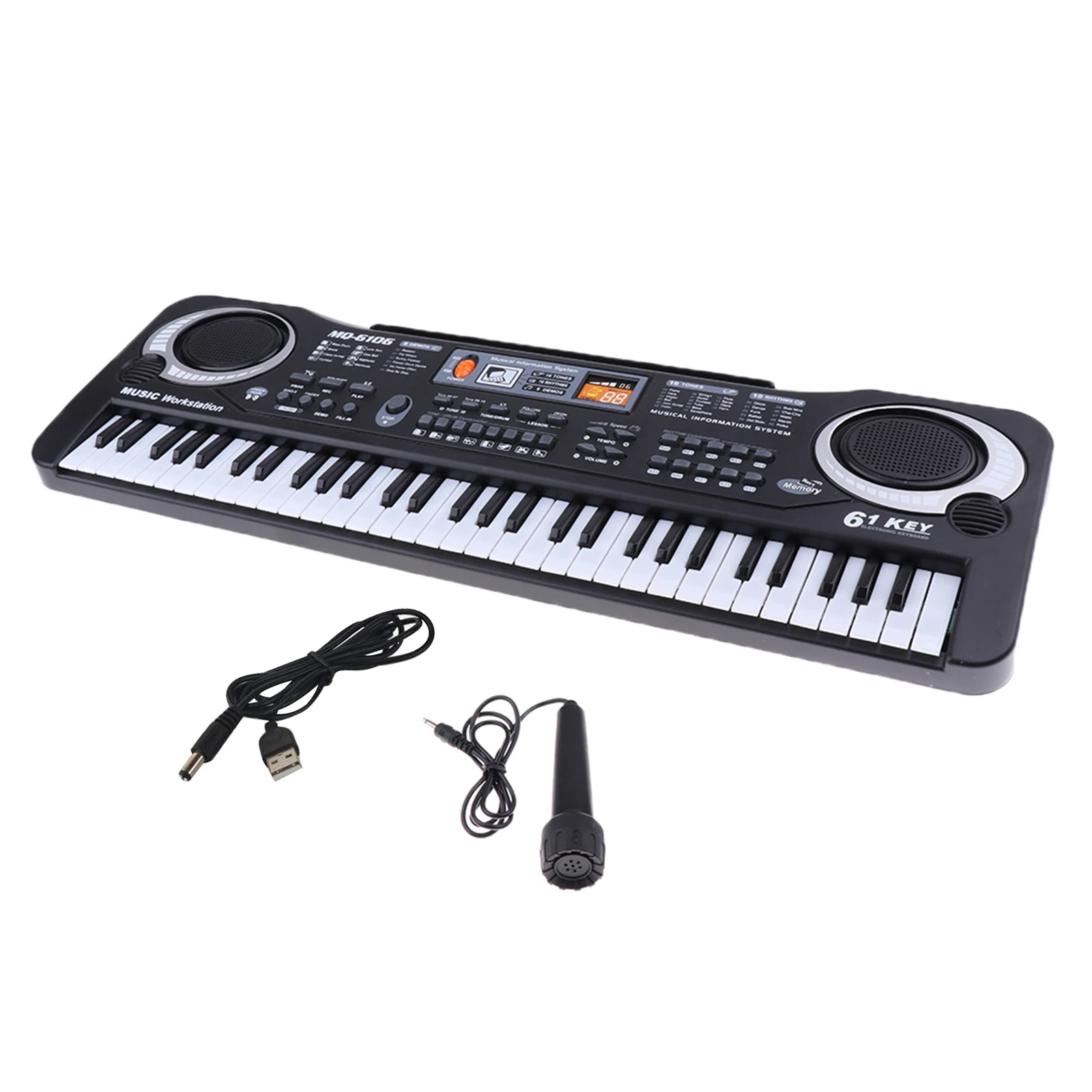61 Keys Digital Music Electronic Keyboard Key Board Electric Piano Children Kids