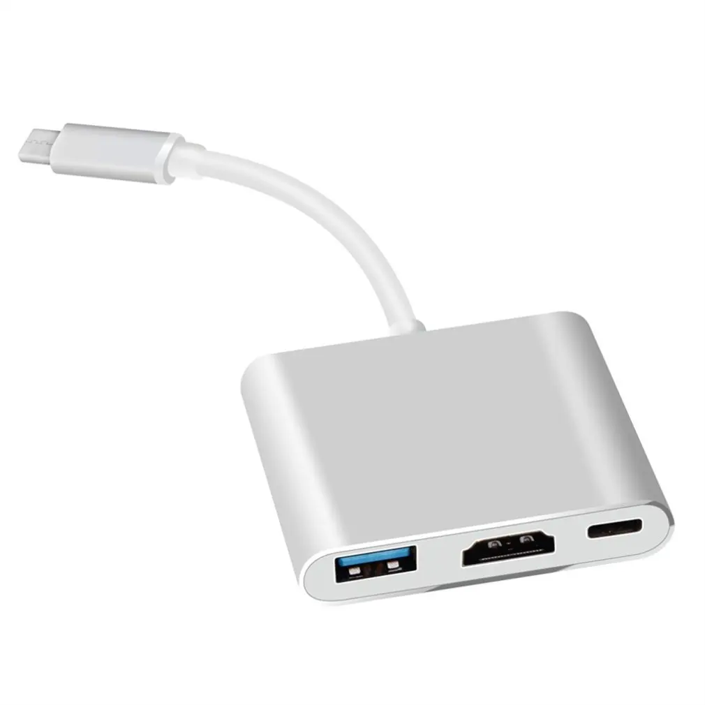 Многофункциональный 1 до 3 USB3.1 type-C конвертер портативный размер USB мама к type C папа type-C кабель адаптер