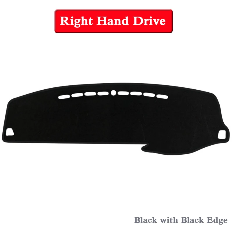 Black Black RHD Автомобильный Стайлинг приборной панели Избегайте Light Pad Инструмент крышка платформы коврик Роза для Chery Tiggo 3 J11-Настоящее LHD и RHDAnti-коврик - Название цвета: Black Black RHD