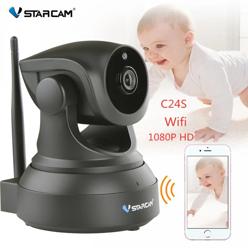 Vstarcam C24S 1080P HD Беспроводная IP камера безопасности wifi IR-Cut ночное видение аудио запись сети внутренний радионяня