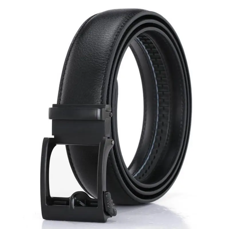 

2020 New classic fashion high quality men's automatic buckle belt men's business leather belt men's casual pure cowhide belt