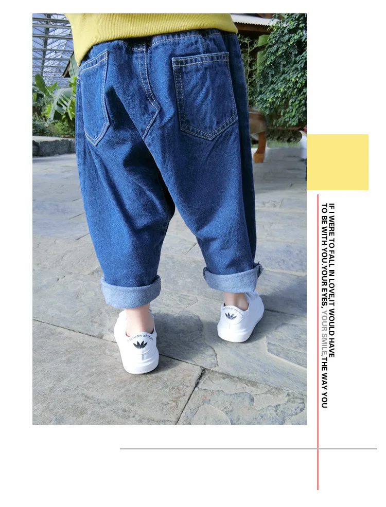 Children Cowboy Baggy Pants Autumn Men And Women Children Cotton Hip Hop Harem Capri Pants Pick Code