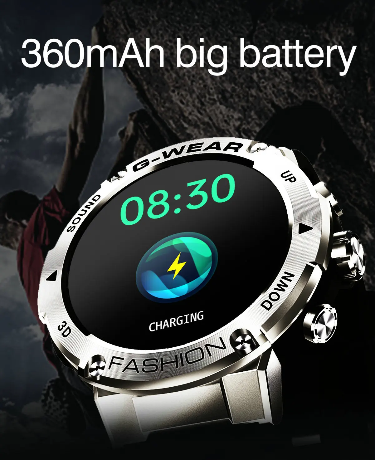 Sports Smart Watch Men BT Phone Call Customize Watch Faces Music Fitness Tracker Super Long Standby Smartwatch Android IOS K28H