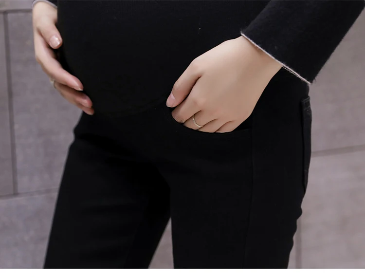 Беременности и родам джинсы на осень, весну, Модные Узкие детские штаны для беременных Для женщин для талии, живота, эластичная Беременность 1017-3302#49