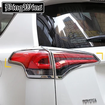 

Car styling For Toyota RAV4 2016-2019 ABS electroplating rear taillight large shade box trim Exterior decoration Accessories