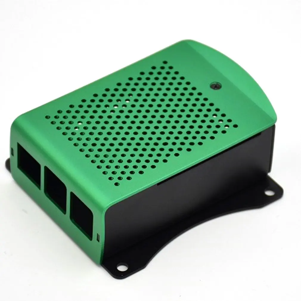 Для Raspberry Pi 4B алюминиевый корпус зеленый металлический корпус коробка корпус зеленый корпус для RPI 4 Модель B RPI 4B чехол