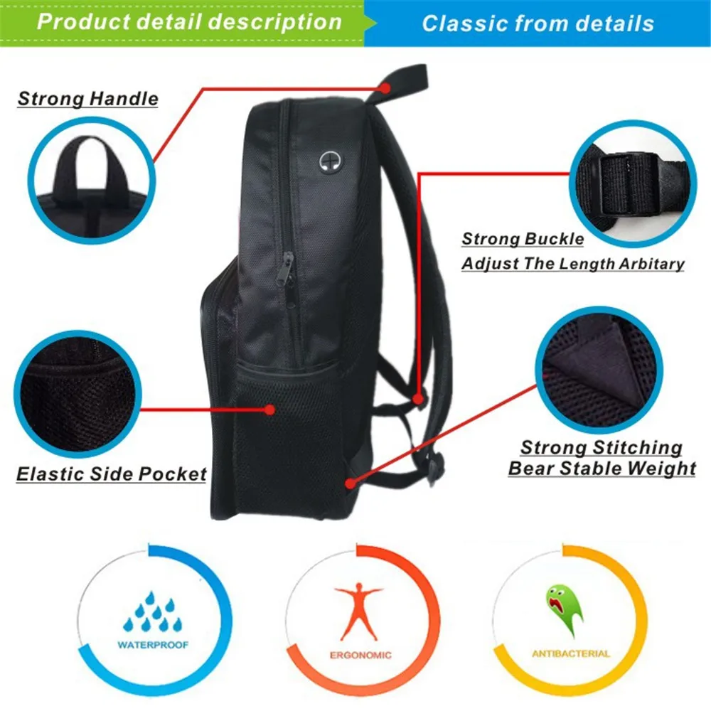 Charli Damelio Backpack Large capacity men women Backpacks Teen School Bag Cartoon Rucksack 3D Printing Bag Mochila