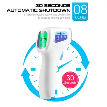 

In Stock Digital Thermometer Infrared Baby Adult Forehead Non-contact Infrared Thermometer LCD Backlight Termometro Infravermelh