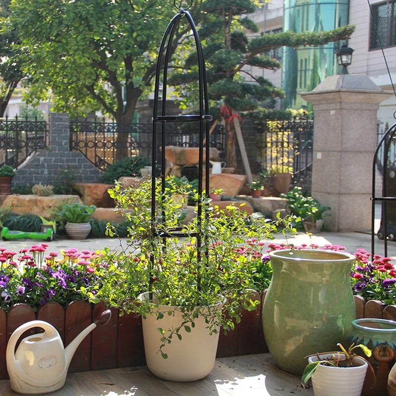 

Flower Rack Cylinder Flower Rack Iron Flower Bracket Climb Arbor Rattan Month Clematis Lotus Column Shape Flower Rack Outdoors