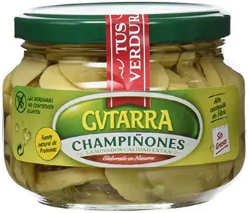 

Gvtarra Champiñón Laminado Extra en vidrio - Paquete de 6 x 190 gr - Total: 1140 gr