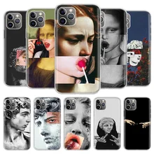

Monalisa Confira Mais Collage Cover Phone Case For iPhone 13 12 11 Pro 7 6 X 8 6S Plus XS MAX + XR Mini SE 5S Coque Shell Capa