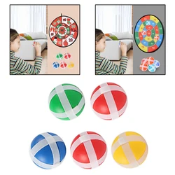 Dardos de plástico de seguridad para niños, juego de mesa con puntas suaves, excelentes juegos de fiesta en interiores, bola adhesiva, juguetes para dardos de tela, 3/5 piezas