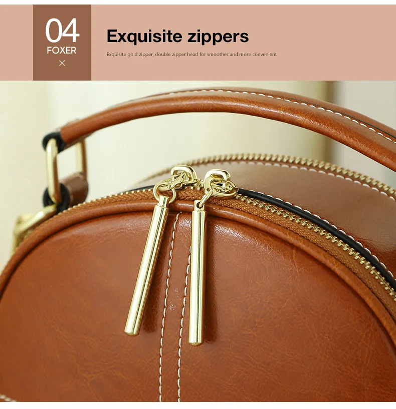FOXER маленькая сумка на плечо в стиле ретро, мягкая коробка из воловьей кожи, сумка-мессенджер для женщин, Высококачественная Женская мини-сумка, роскошная сумка через плечо