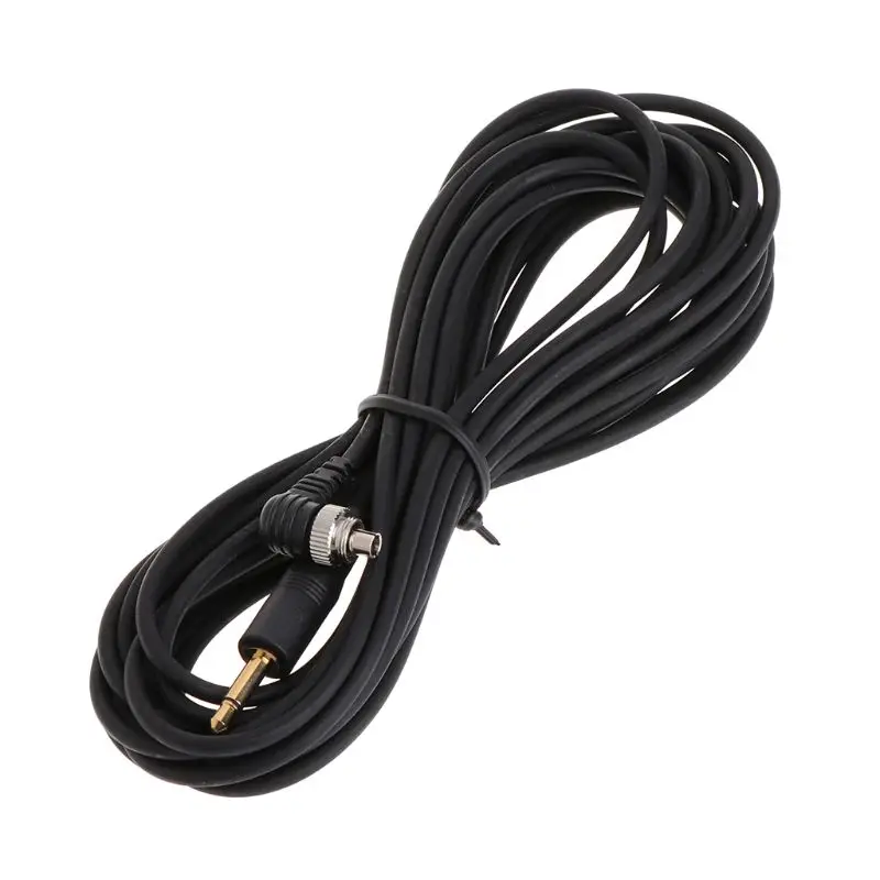 3.5mm Plug to Male Flash PC Sync Cord Cable flash trigger pc sync cable Light Trigger for studio Photography