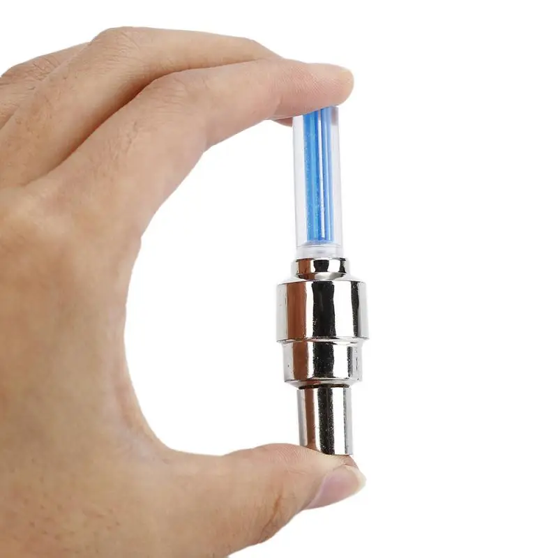 Neon Lights Tyre Wheel Valve Cap Light LED Flash Car Tire Valve Caps Air Cover Tire Rim Valve Wheel Stem Cap Bike Light