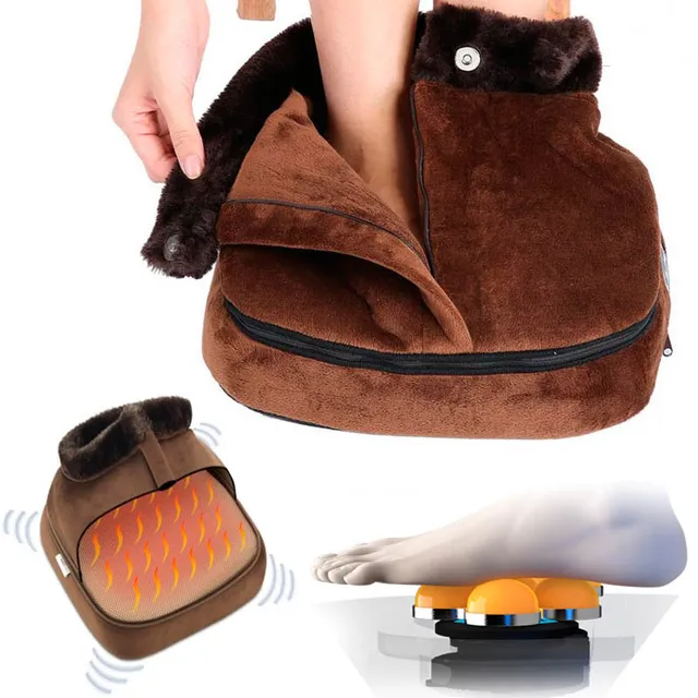 Elektromos Fűtés Lábápolás Melegebb Szerszámpad Hangulatos Unisex Bársony Láb Masszázs Nagy Papucs Lábfűtés Meleg Cipő