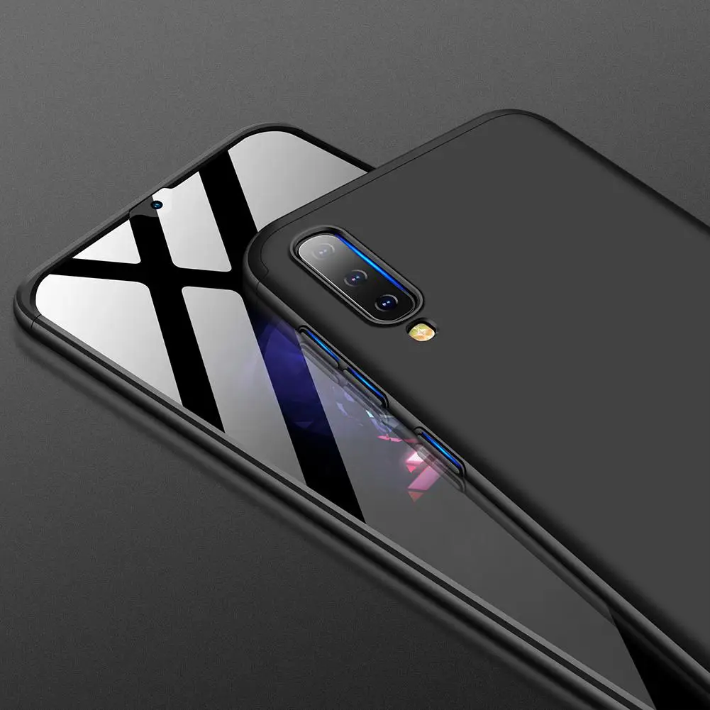 Чехол для телефона samsung A50 ультра тонкий ПК задняя крышка нескользящий противоударный 360 градусов полный защитный чехол