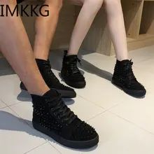Rivetti donna uomo scarpa alta coppia scarpe casual piattaforma tacco piatto scarpe vulcanizzate Zapatos De Mujer lovers Sneakers 2020