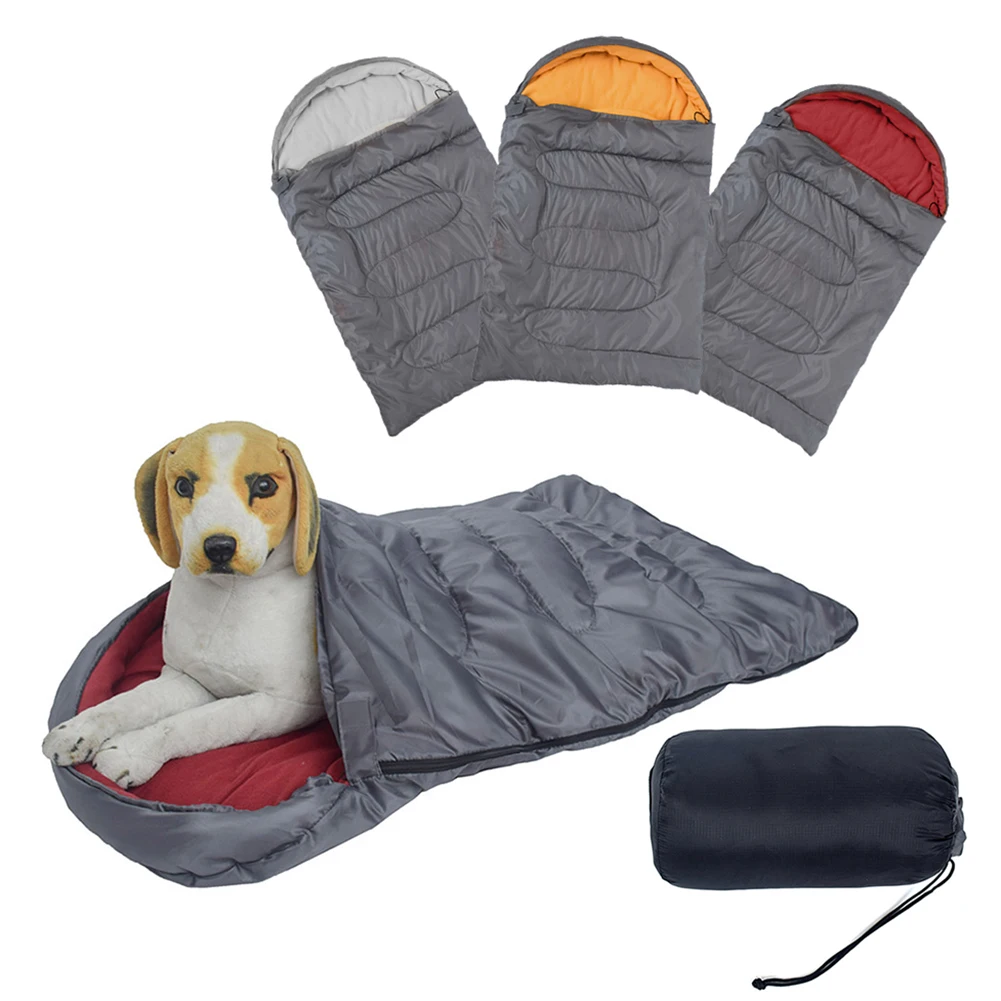 

Dog Sleeping Bag Warm Dog Cat Bed Pet Dog House Lovely Soft Pet Cat Mat Cushion Warm Travel Cat Bed Mat Covers 5