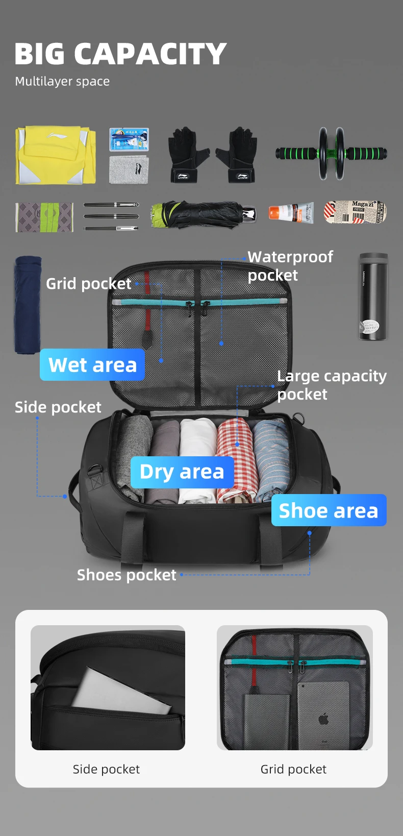 Mark Ryden, бизнес рюкзак для отдыха, вместительный рюкзак, сумки для улицы, мужские сумки для ручной клади, многофункциональные дорожные мужские сумки для путешествий
