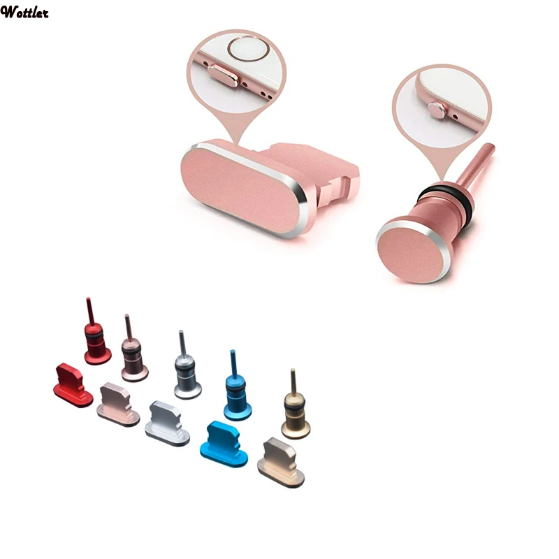 Anti Dust Plug Mobile Phone Charging Port Plug+3.5mm Earphone Jack For Apple iPhone X XR XS Max 8 7 6S 6 Plus 5 SE | Мобильные