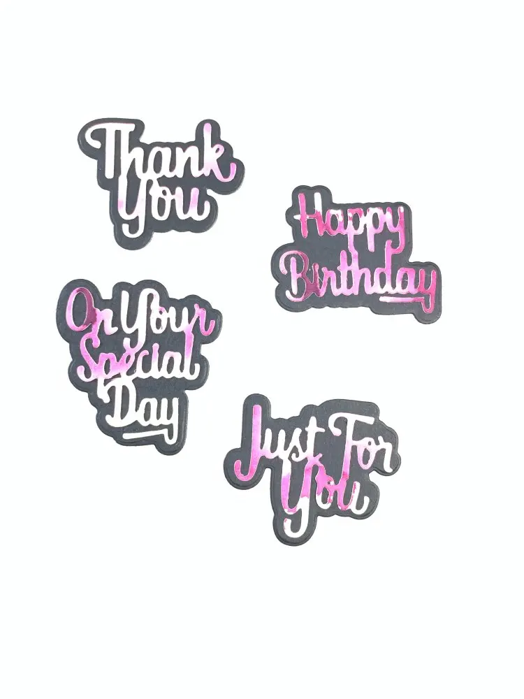 8 шт./лот поздравительная серия фраза штампы для резки металла DIY скрапбукинга